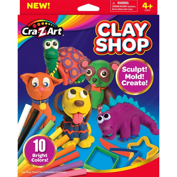 Clay Shop, Modeling Clay With Accessories, 2PK